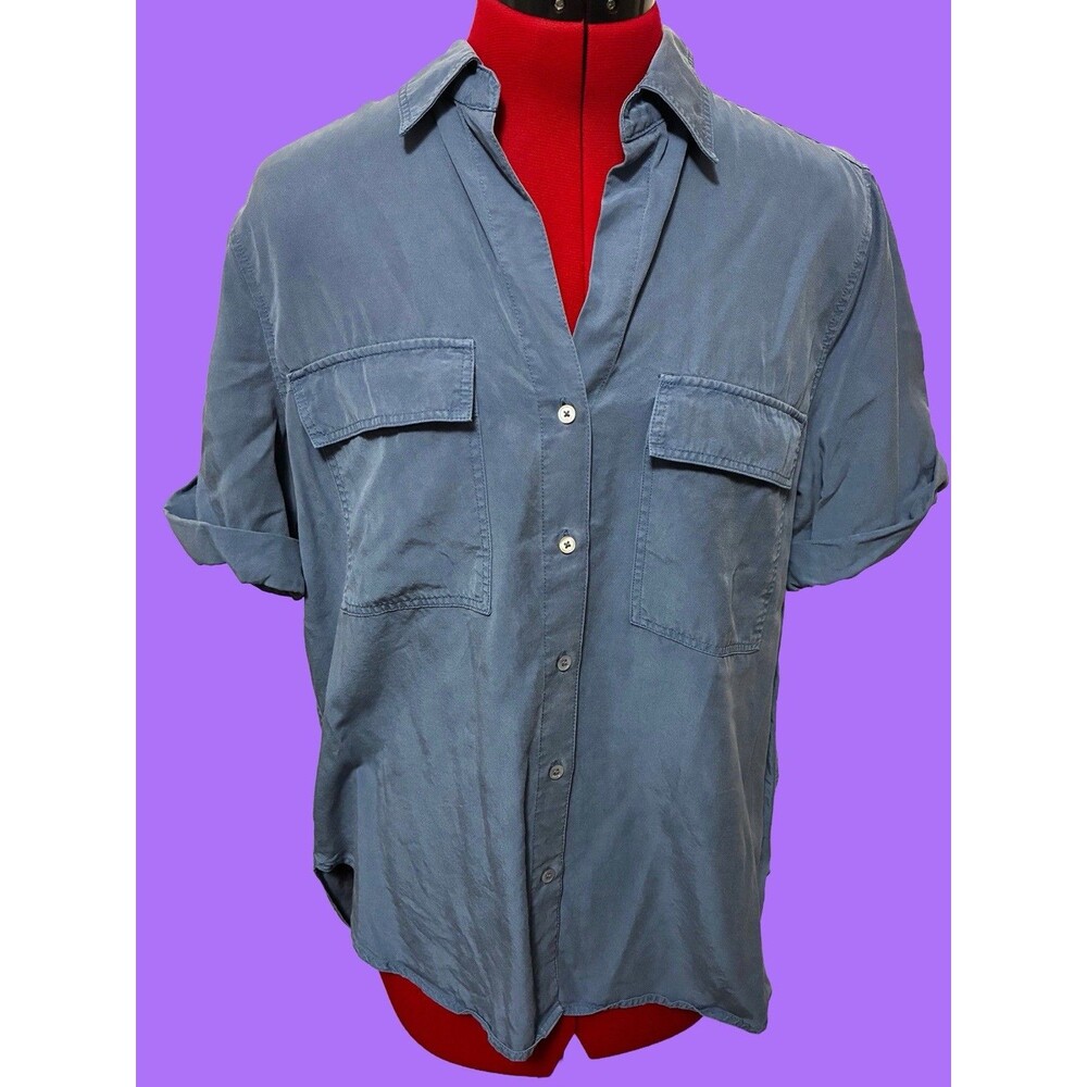 Babaton Women’s Blue Button Up Blouse Size Small